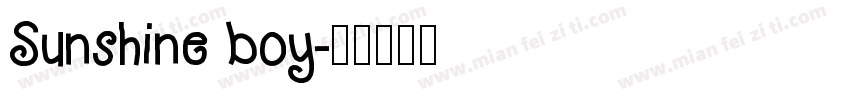 Sunshine boy字体转换
